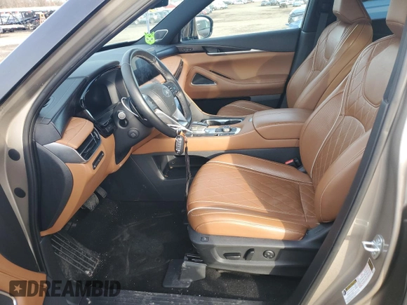 2023 Infiniti QX60 Autograph with VIN 5N1DL1HU1PC361702, listed as a Copart auction lot 87579185 with 23,864 mi miles and Salvage title. Bid and sale history available at DreamBid. Image 7.