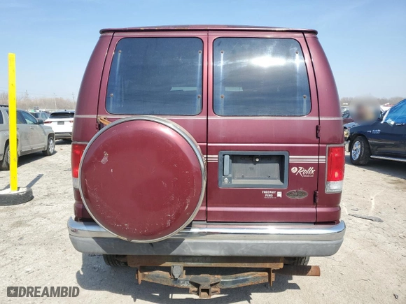 2004 Ford Econoline Cargo Van with VIN 1FDNE24L54HB46985, listed as a Copart auction lot 48741275 with 57,693 mi miles and Salvage Title. Bid and sale history available at carsss.com. Image 6.