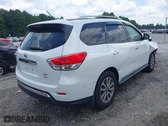 2013 Nissan Pathfinder SL with VIN 5N1AR2MM1DC649521, listed as a IAAI auction lot 42640095 with 143,503 mi miles and . Bid and sale history available at DreamBid. Image 4.