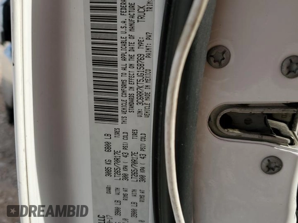 2018 Ram 1500 Tradesman with VIN 3C6RR7KT5JG158769, listed as a Copart auction lot 81128954 with 127,958 mi miles and Salvage title. Bid and sale history available at DreamBid. Image 14.