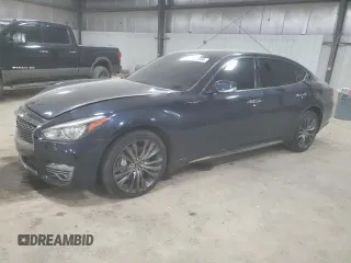 2017 Infiniti Q70L 3.7 with VIN JN1BY1PR8HM210381, listed as a Copart auction lot 81301604 with 109,797 mi miles and Salvage Title. Bid and sale history available at carsss.com. Image 1.