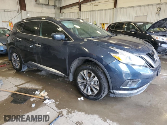 2017 Nissan Murano S z VIN 5N1AZ2MGXHN201590, wystawiony jako Copart lot #57227565 z przebiegiem 60 124 mil mil oraz Szkoda całkowita • Salvage title. Historia ofert i sprzedaży dostępna na DreamBid. Obrazek 4.