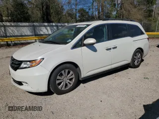 2016 Honda Odyssey EX-L with VIN 5FNRL5H69GB003379, listed as a Copart auction lot 48932295 with 144,904 mi miles and Salvage Title. Bid and sale history available at DreamBid. Image 1.