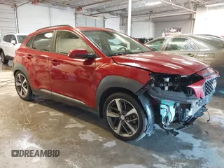 2021 Hyundai Kona Limited with VIN KM8K33A56MU601001, listed as a IAAI auction lot 41376076 with 33,169 mi miles. Bid and sale history available at carsss.com. Image 1.