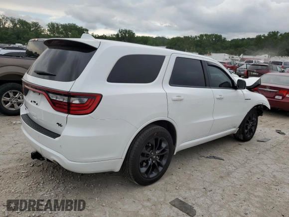 2021 Dodge Durango R/T with VIN 1C4SDJCT9MC762787, listed as a Copart auction lot 60757995 with 41,533 mi miles and Salvage title. Bid and sale history available at DreamBid. Image 3.