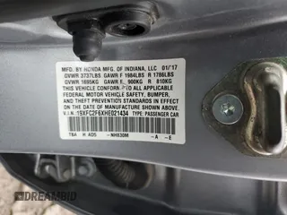 2017 Honda Civic Sedan LX with VIN 19XFC2F6XHE021434, listed as a Copart auction lot 46477715 with 119,343 mi miles and Salvage Title. Bid and sale history available at carsss.com. Image 15.