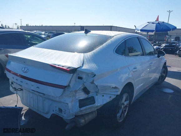 2020 Hyundai Sonata SE with VIN 5NPEG4JA5LH054840, listed as a IAAI auction lot 41728090 with 55,493 mi miles. Bid and sale history available at carsss.com. Image 4.