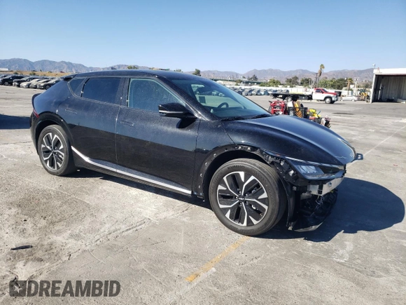 2022 Kia EV6 Wind with VIN KNDC34LA1N5055731, listed as a Copart auction lot 69459954 with 47,919 mi miles and Salvage Title. Bid and sale history available at carsss.com. Image 4.