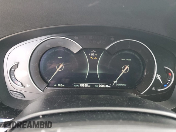 2018 BMW 5 Series 530i with VIN WBAJA5C59JG899792, listed as a Copart auction lot 56603125 with 79,858 mi miles and Salvage title. Bid and sale history available at DreamBid. Image 9.
