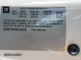 2014 Cadillac CTS Performance with VIN 1G6DC1E3XE0162410, listed as a Copart auction lot 86987914 with Not provided miles and Salvage title. Bid and sale history available at DreamBid. Image 15.