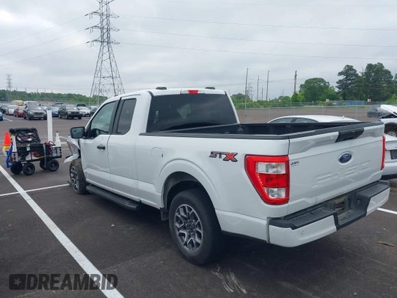 2021 Ford F-150 XL with VIN 1FTEX1C51MFD08456, listed as a IAAI auction lot 42220056 with 52,437 mi miles and . Bid and sale history available at DreamBid. Image 14.