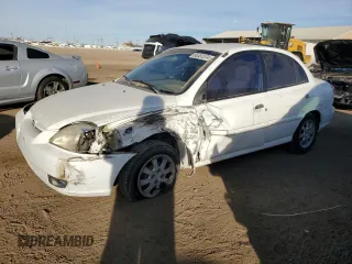 2003 Kia Rio with VIN KNADC125336223641, listed as a Copart auction lot 86651574 with 181,671 mi miles and Salvage Title. Bid and sale history available at carsss.com. Image 1.