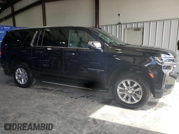 2024 Chevrolet Suburban Premier with VIN 1GNSCFKDXRR183166, listed as a Copart auction lot 56149744 with 4,321 mi miles and Clean title. Bid and sale history available at DreamBid. Image 4.