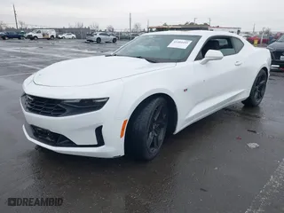 2019 Chevrolet Camaro 1LT with VIN 1G1FB1RX3K0121241, listed as a IAAI auction lot 41484495 with 107,075 mi miles. Bid and sale history available at carsss.com. Image 2.