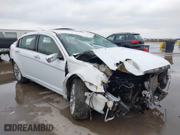 2012 Chrysler 200 Limited with VIN 1C3CCBCB8CN106740, listed as a IAAI auction lot 41274102 with 63,606 mi miles. Bid and sale history available at carsss.com. Image 1.