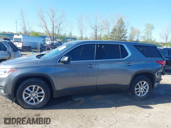 2020 Chevrolet Traverse LS with VIN 1GNEVFKW1LJ141810, listed as a IAAI auction lot 42134752 with 73,513 mi miles and . Bid and sale history available at DreamBid. Image 15.