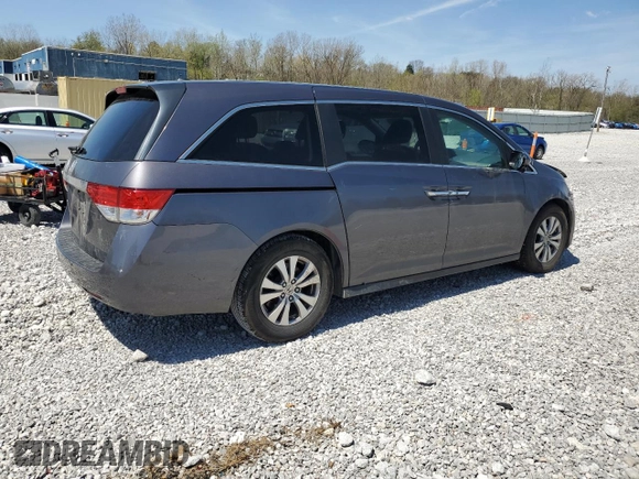 2016 Honda Odyssey EX-L with VIN 5FNRL5H61GB072390, listed as a Copart auction lot 54174445 with 149,088 mi miles and Salvage Title. Bid and sale history available at DreamBid. Image 3.