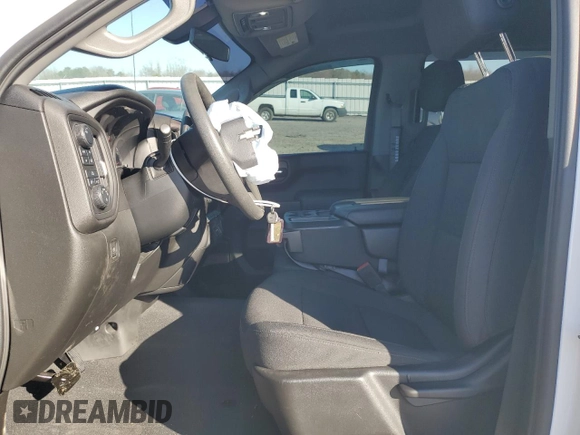 2021 Chevrolet Silverado 1500 Custom with VIN 1GCPYBEK9MZ340181, listed as a Copart auction lot 48616105 with 39,807 mi miles and Salvage Title. Bid and sale history available at DreamBid. Image 7.
