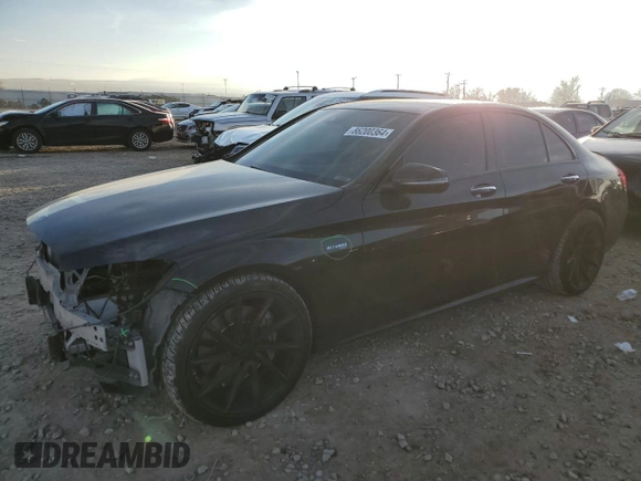 2017 Mercedes-Benz C 43 AMG with VIN 55SWF6EB0HU191842, listed as a Copart auction lot 86200364 with 87,038 mi miles and Salvage Title. Bid and sale history available at DreamBid. Image 1.