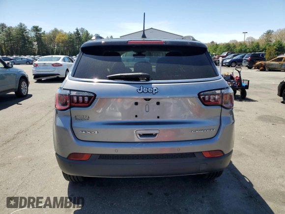 2018 Jeep Compass Limited with VIN 3C4NJDCBXJT114406, listed as a Copart auction lot 55061375 with 101,858 mi miles and Salvage title. Bid and sale history available at DreamBid. Image 6.