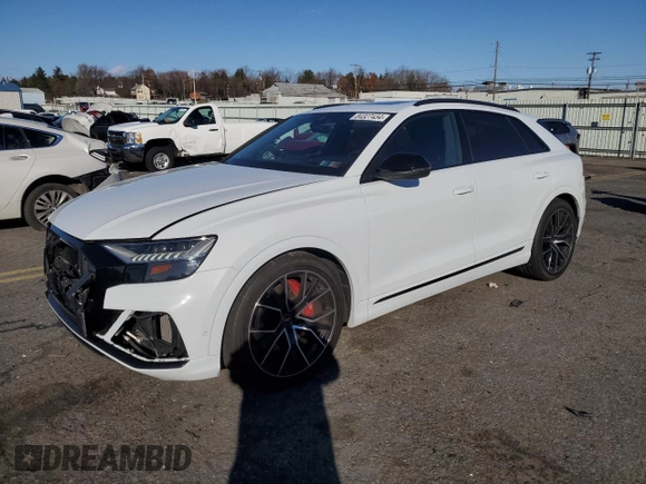 2022 Audi SQ8 Prestige z VIN WA1CWBF16ND026457, wystawiony jako Copart lot #84327434 z przebiegiem 24 770 mil mil oraz Szkoda całkowita • Salvage title. Historia ofert i sprzedaży dostępna na DreamBid. Obrazek 1.