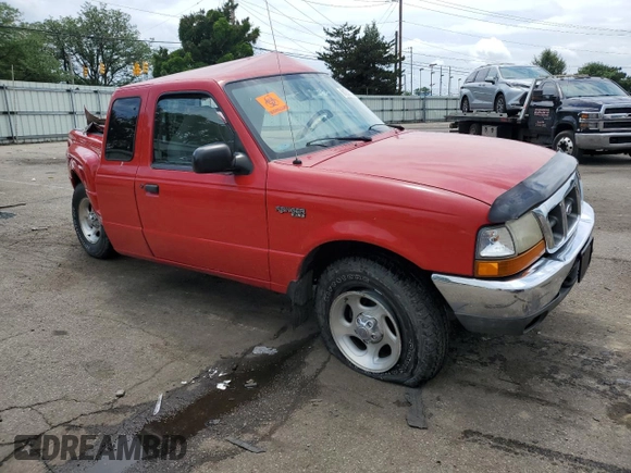 1999 Ford Ranger XL with VIN 1FTZR15V3XTA64467, listed as a Copart auction lot 61233125 with 274,317 mi miles and Salvage title. Bid and sale history available at DreamBid. Image 4.