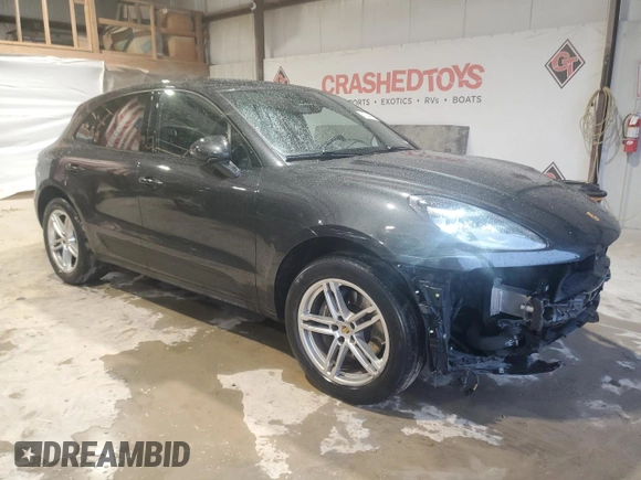 2021 Porsche Macan with VIN WP1AA2A50MLB04711, listed as a Copart auction lot 47349055 with 34,539 mi miles and Salvage Title. Bid and sale history available at DreamBid. Image 4.
