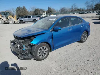 2021 Kia Rio S with VIN 3KPA24AD0ME397634, listed as a Copart auction lot 47411875 with 77,786 mi miles and Salvage Title. Bid and sale history available at carsss.com. Image 1.