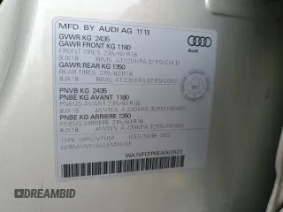 2014 Audi Q5 Premium Plus with VIN WA1VFCFP6EA062623, listed as a Copart auction lot 55485885 with 95,202 mi miles and Salvage title. Bid and sale history available at DreamBid. Image 13.