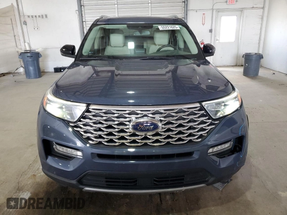 2021 Ford Explorer Platinum с VIN 1FM5K8HC8MGC17317, выставлен на аукционе Copart как лот 55221625 с пробегом 52 485 миль миль и Списание • Salvage title. История ставок и продаж доступна на DreamBid. Изображение 5.