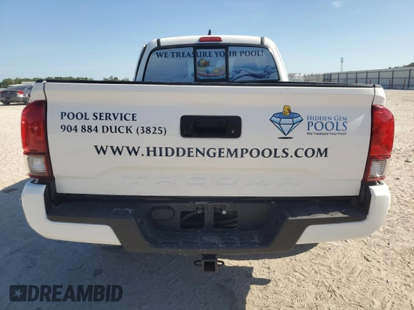 2022 Toyota Tacoma SR with VIN 3TYRX5GN5NT065551, listed as a Copart auction lot 57867435 with 51,120 mi miles and Salvage title. Bid and sale history available at DreamBid. Image 6.