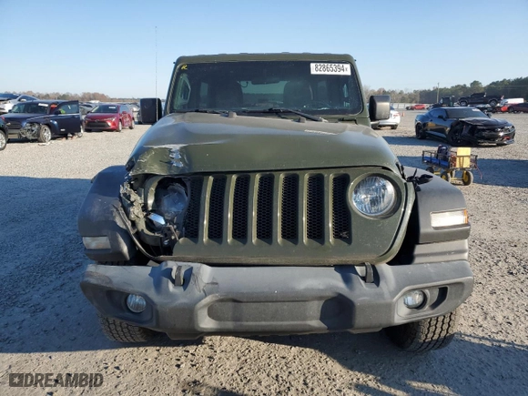 2020 Jeep Wrangler Unlimited Sport Altitude with VIN 1C4HJXDG4LW341547, listed as a Copart auction lot 82865394 with 66,982 mi miles and Salvage Title. Bid and sale history available at carsss.com. Image 5.