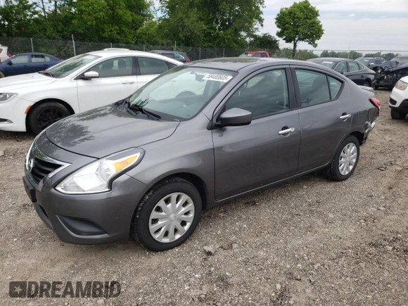 2017 Nissan Versa SV with VIN 3N1CN7AP7HL839843, listed as a Copart auction lot 58480605 with 101,910 mi miles and Salvage title. Bid and sale history available at DreamBid. Image 1.