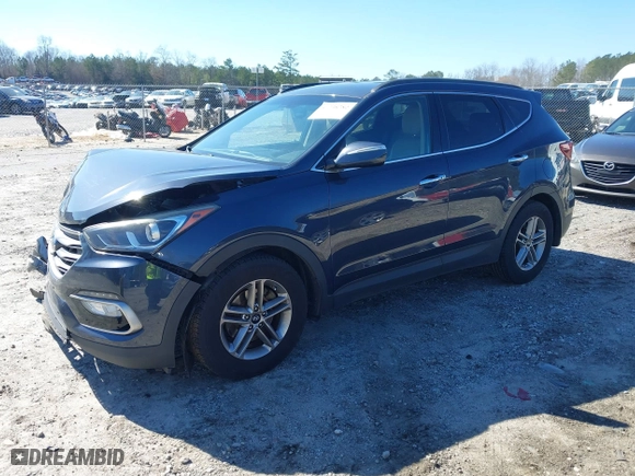 2017 Hyundai Santa Fe Sport 2.4L with VIN 5NMZU3LB8HH047914, listed as a IAAI auction lot 41738782 with 185,243 mi miles. Bid and sale history available at carsss.com. Image 17.