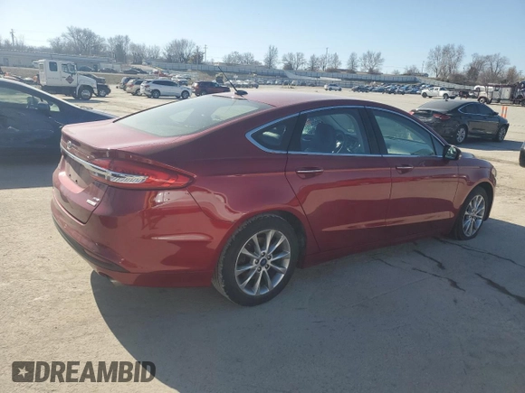 2017 Ford Fusion SE with VIN 3FA6P0HD3HR395841, listed as a Copart auction lot 48583325 with 109,296 mi miles and Salvage Title. Bid and sale history available at carsss.com. Image 3.