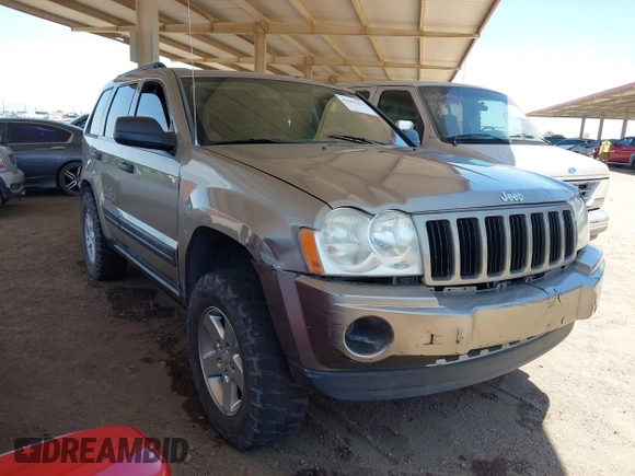 2005 Jeep Grand Cherokee Laredo с VIN 1J4GR48K95C581905, выставлен на аукционе IAAI как лот 42501312 с пробегом 263 819 миль миль и . История ставок и продаж доступна на DreamBid. Изображение 1.