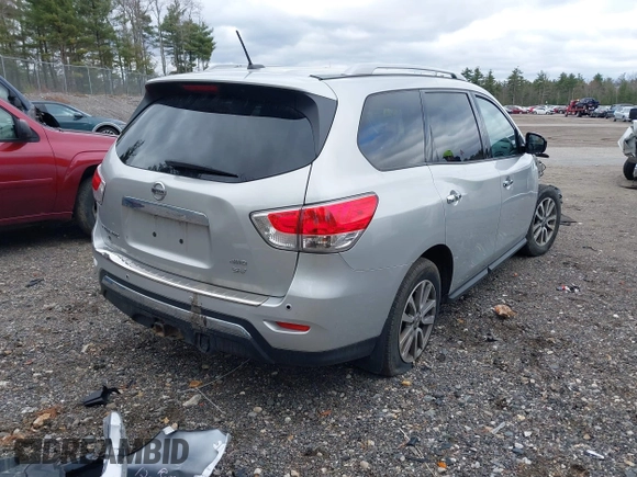 2016 Nissan Pathfinder S with VIN 5N1AR2MM7GC609075, listed as a IAAI auction lot 41936684 with 114,968 mi miles and . Bid and sale history available at DreamBid. Image 4.