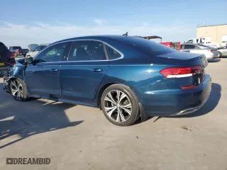 2020 Volkswagen Passat 2.0T SEL with VIN 1VWCA7A34LC019873, listed as a Copart auction lot 45581705 with 36,257 mi miles and Salvage Title. Bid and sale history available at carsss.com. Image 2.