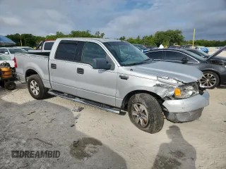 2004 Ford F-150 XLT with VIN 1FTRW12W34KC45527, listed as a Copart auction lot 62613855 with Not provided miles and Salvage title. Bid and sale history available at DreamBid. Image 4.