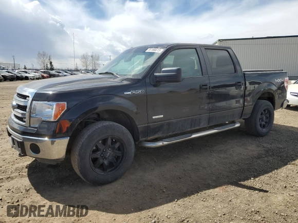 2013 Ford F-150 XL with VIN 1FTFW1ET2DFB46825, listed as a Copart auction lot 55166615 with 195,309 mi miles and Clean Title. Bid and sale history available at carsss.com. Image 1.