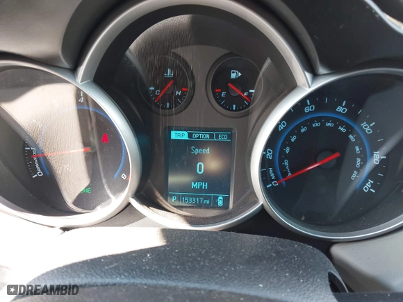 2014 Chevrolet Cruze ECO with VIN 1G1PH5SB9E7228301, listed as a IAAI auction lot 40906270 with 153,317 mi miles. Bid and sale history available at carsss.com. Image 7.