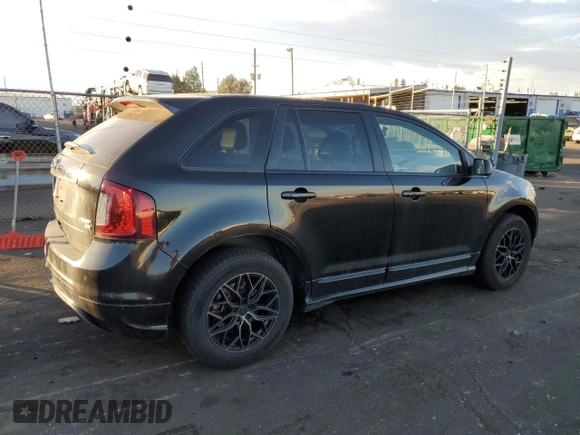 2012 Ford Edge Sport with VIN 2FMDK4AK4CBA92005, listed as a Copart auction lot 86296614 with 164,260 mi miles and Salvage Title. Bid and sale history available at carsss.com. Image 3.