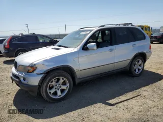 2005 BMW X5 3.0i with VIN 5UXFA13535LY02468, listed as a Copart auction lot 52161065 with 148,031 mi miles and Salvage Title. Bid and sale history available at carsss.com. Image 1.