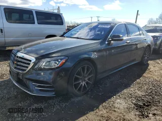 2018 Mercedes-Benz S 560 with VIN WDDUG8GB6JA398769, listed as a Copart auction lot 43329725 with 76,735 mi miles and Salvage Title. Bid and sale history available at carsss.com. Image 1.