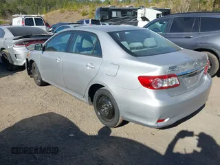 2011 Toyota Corolla L with VIN 2T1BU4EE1BC727312, listed as a IAAI auction lot 41687051 with 154,359 mi miles. Bid and sale history available at carsss.com. Image 3.