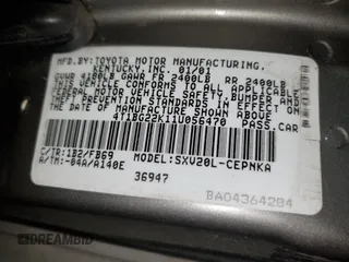 2001 Toyota Camry CE with VIN 4T1BG22K11U056470, listed as a Copart auction lot 53506575 with 143,578 mi miles and Clean Title. Bid and sale history available at carsss.com. Image 12.