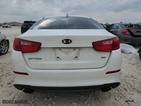 2015 Kia Optima LX with VIN KNAGM4A79F5620747, listed as a Copart auction lot 47101365 with 151,063 mi miles and Salvage Title. Bid and sale history available at carsss.com. Image 6.