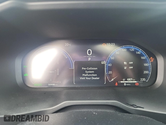2023 Toyota RAV4 Hybrid XSE with VIN 2T35WRFVXPW176393, listed as a Copart auction lot 58304415 with 50,998 mi miles and Salvage title. Bid and sale history available at DreamBid. Image 9.