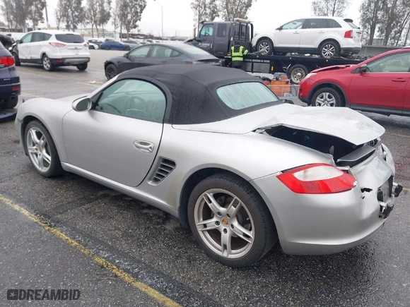 2008 Porsche Boxster with VIN WP0CA29808U710535, listed as a IAAI auction lot 41794429 with 63,031 mi miles. Bid and sale history available at carsss.com. Image 3.