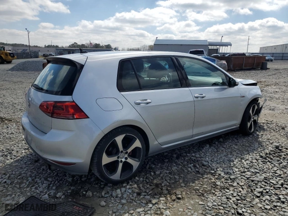 2015 Volkswagen Golf GTI Autobahn with VIN 3VW4T7AU7FM017254, listed as a Copart auction lot 46294875 with 101,930 mi miles and Salvage Title. Bid and sale history available at carsss.com. Image 3.